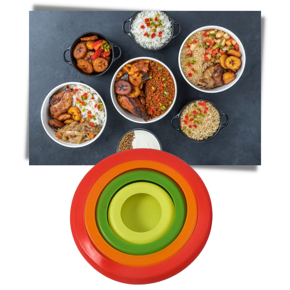 Paquete de 4 tapas de silicona - Ozerty