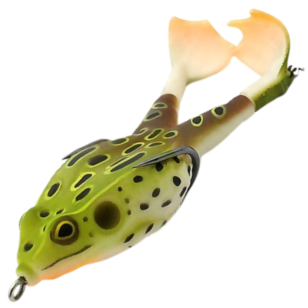 Señuelo de pesca de rana de silicona