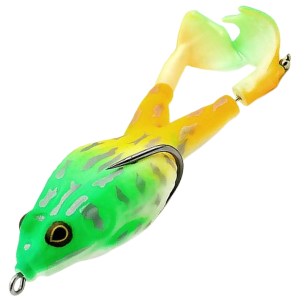 Señuelo de pesca de rana de silicona