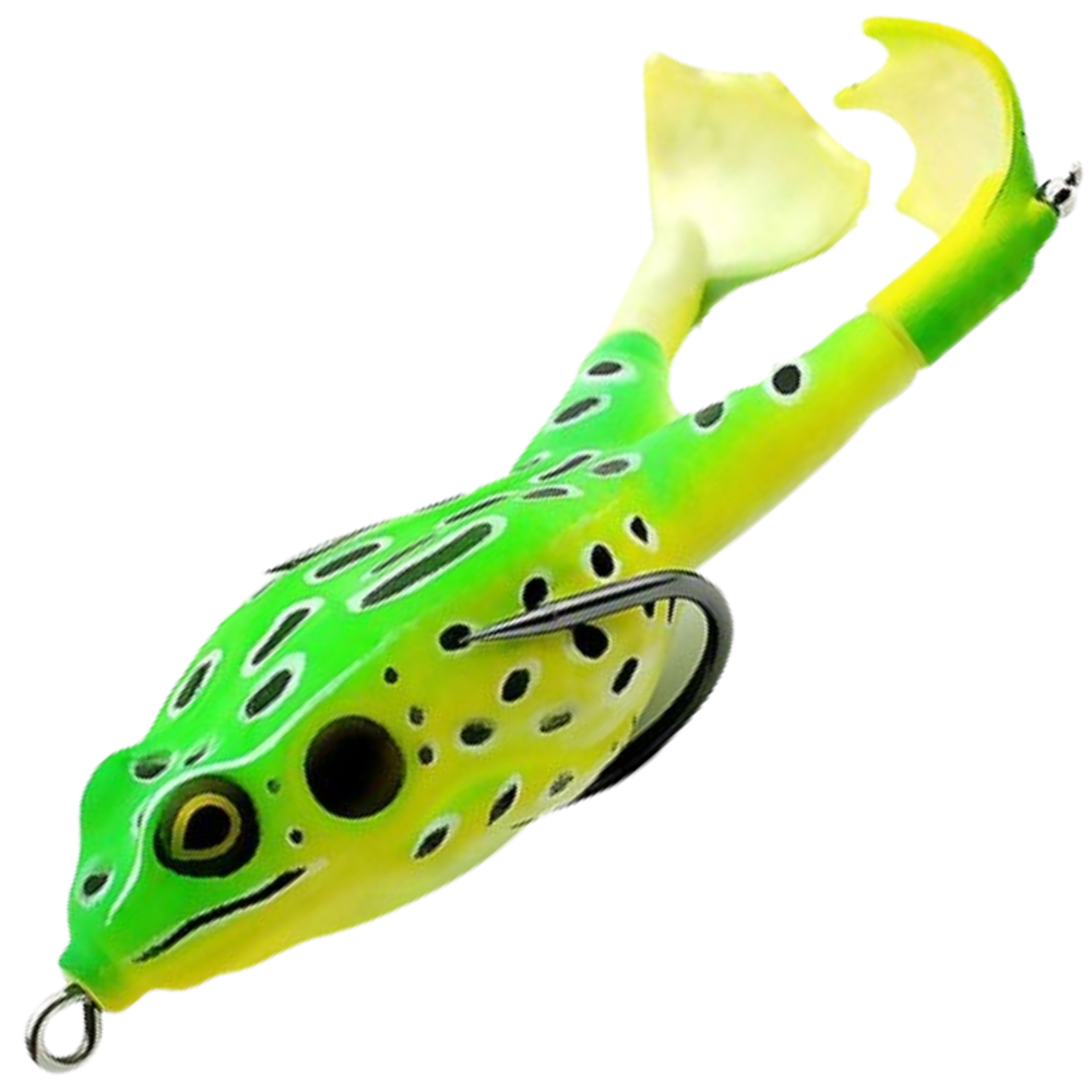Señuelo de pesca de rana de silicona