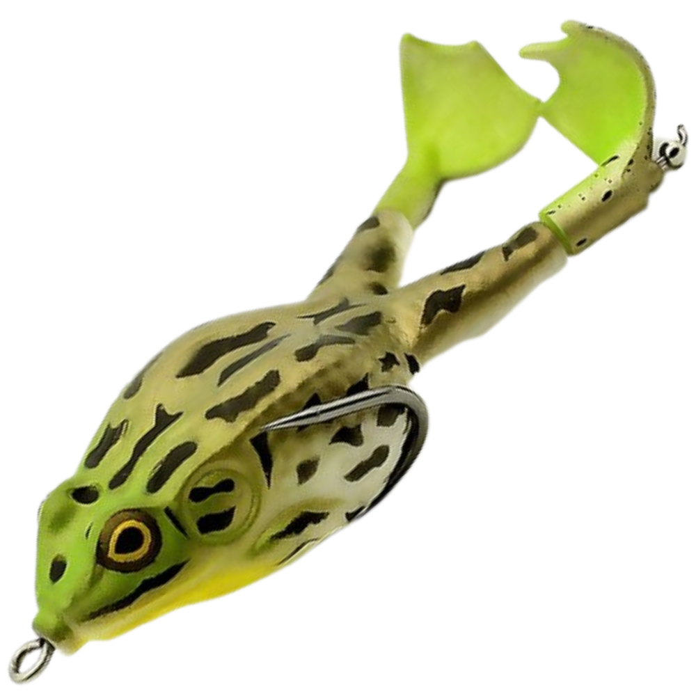 Señuelo de pesca de rana de silicona