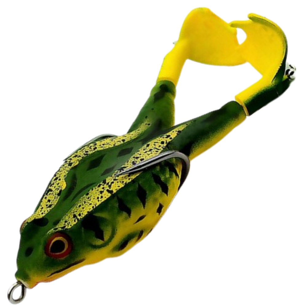 Señuelo de pesca de rana de silicona