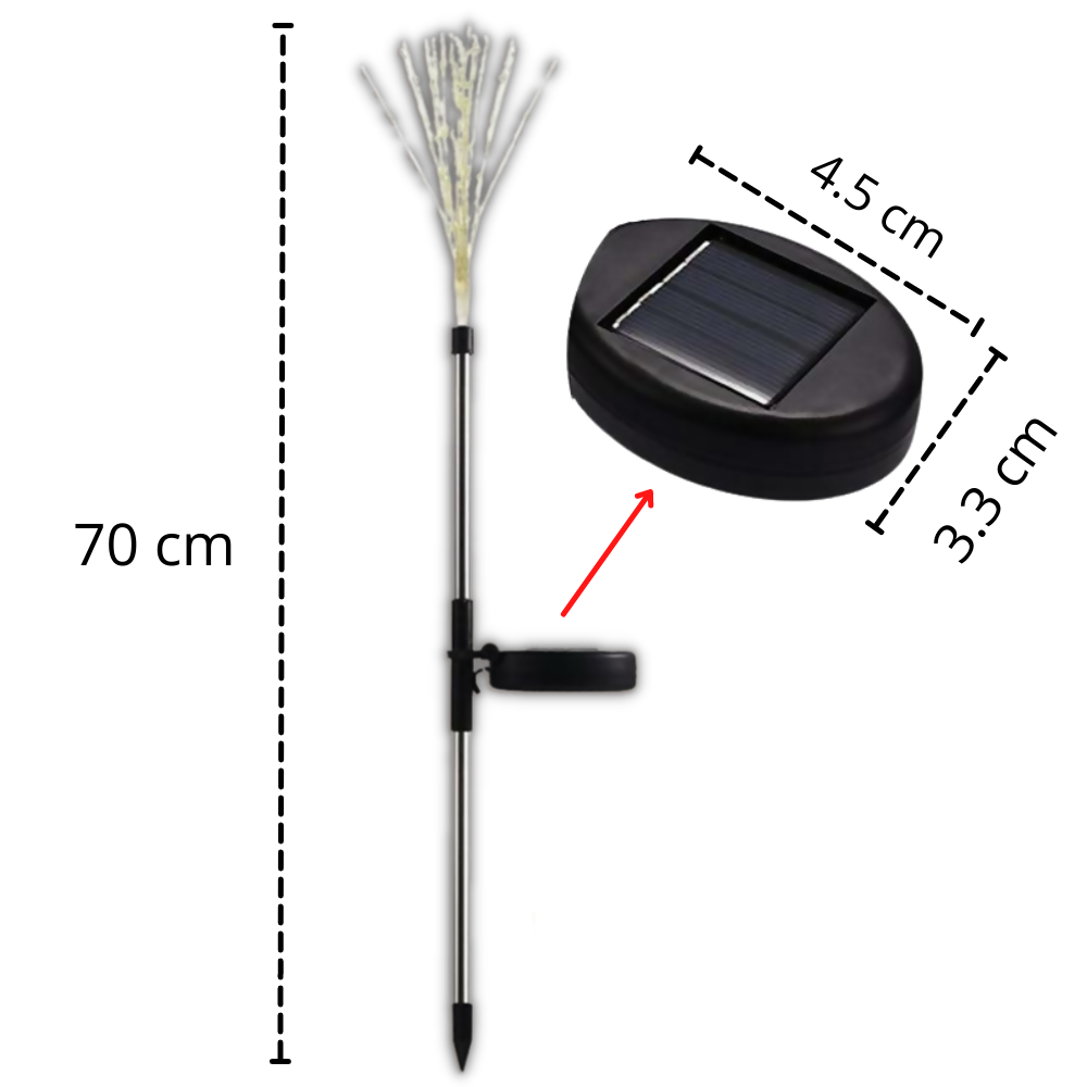 Luces eléctricas de fuegos artificiales para el jardín - Ozerty