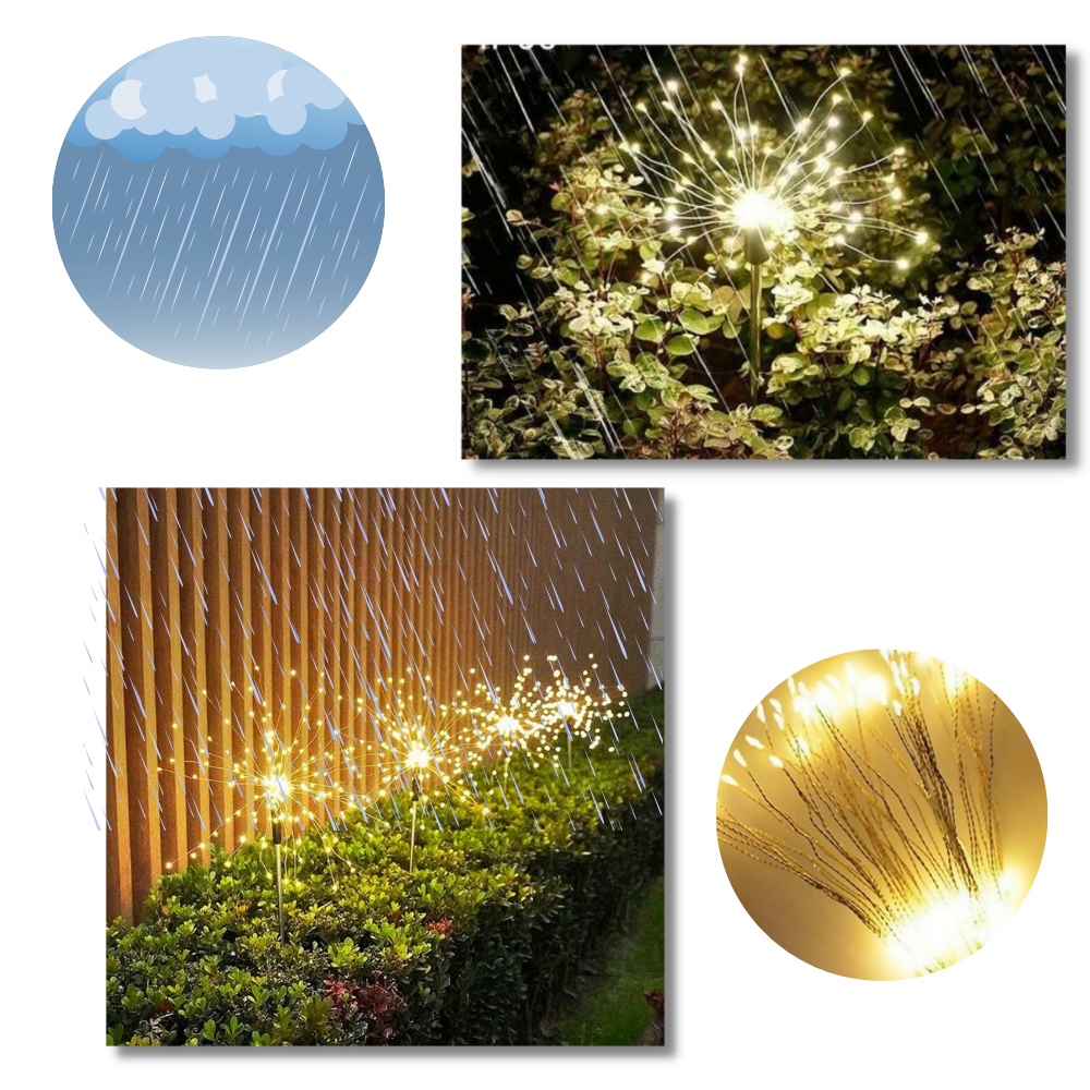 Luces eléctricas de fuegos artificiales para el jardín - Ozerty