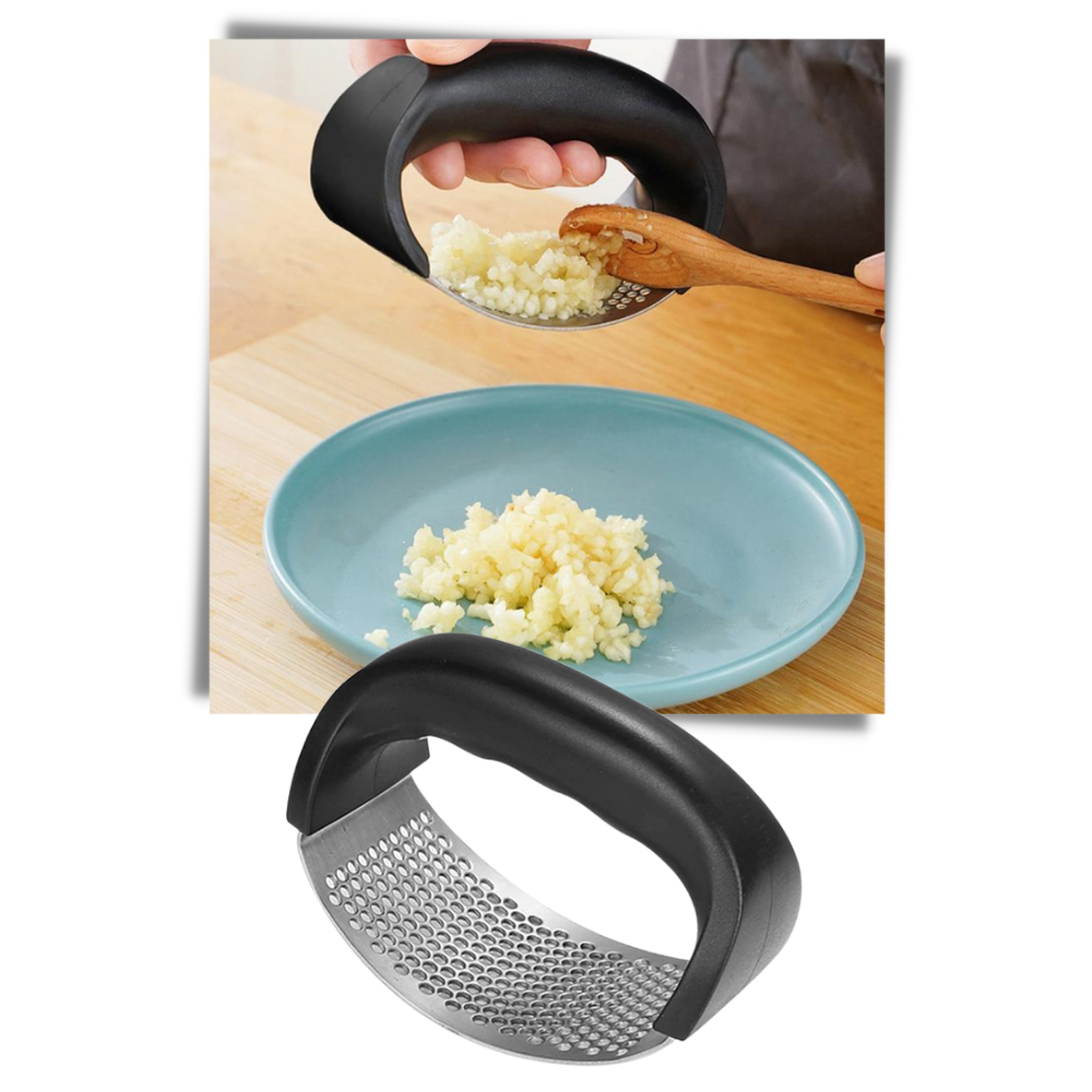 Triturador de ajos de acero - Ozerty