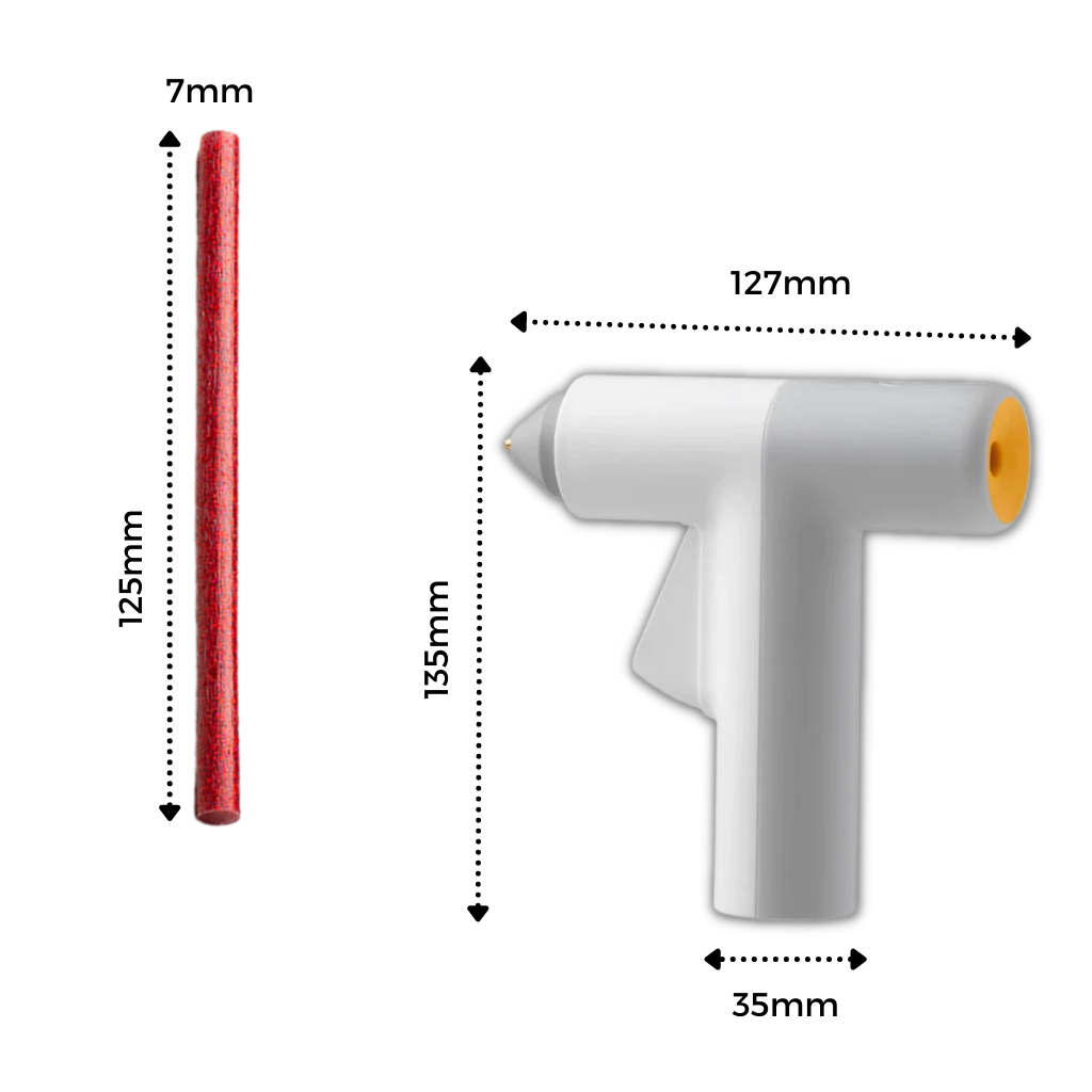 Pistola de pegamento caliente sin cable - Ozerty