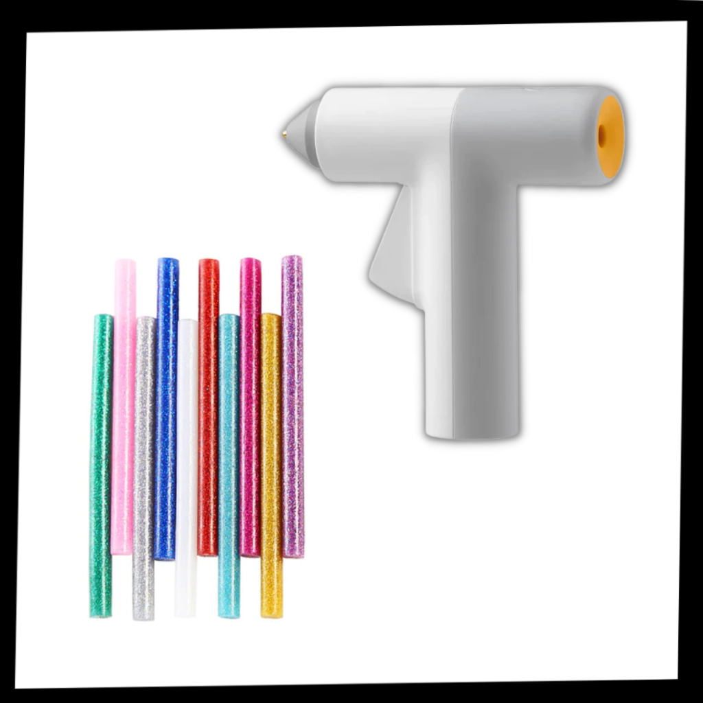 Pistola de pegamento caliente sin cable - Ozerty