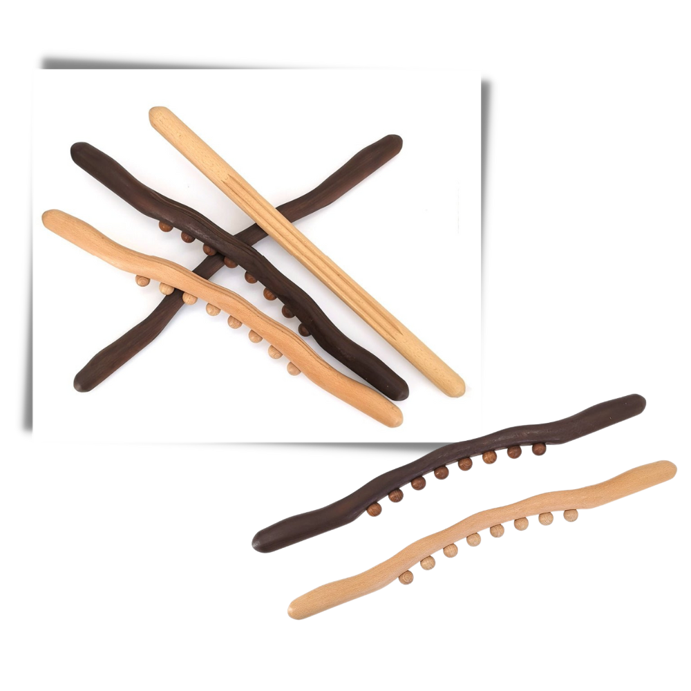 Masajeador muscular de madera natural - Ozerty