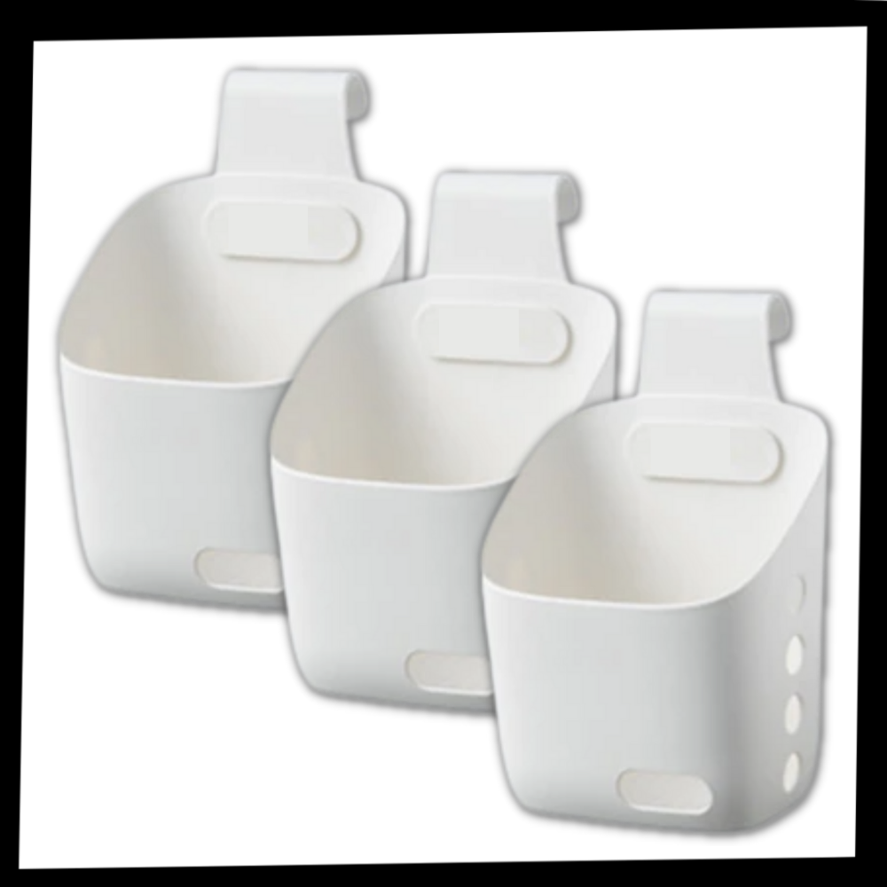 Paquete de 3 cestas de almacenamiento colgantes - Ozerty