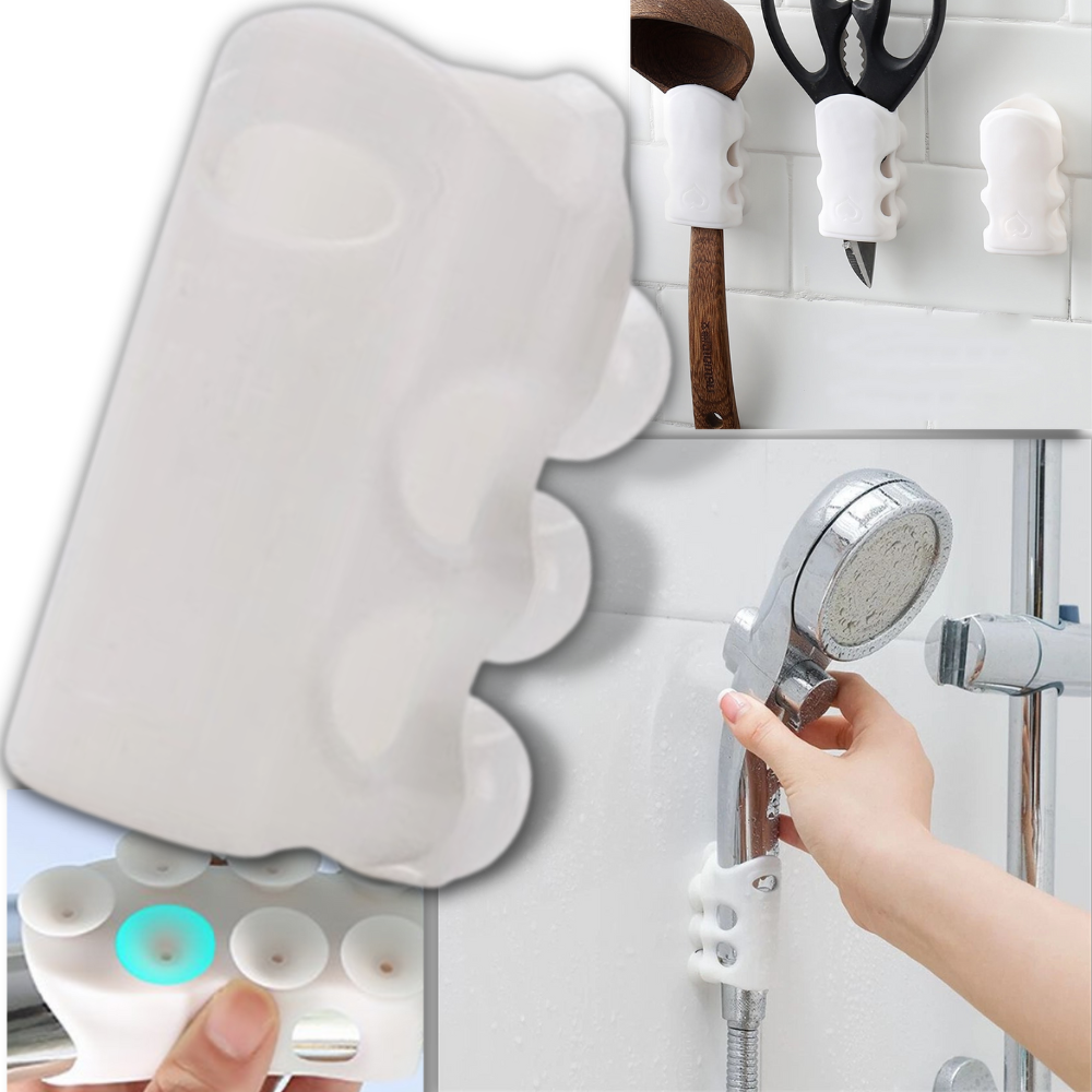 Soporte para alcachofa de ducha con ventosa (paquete de 2) - Ozerty