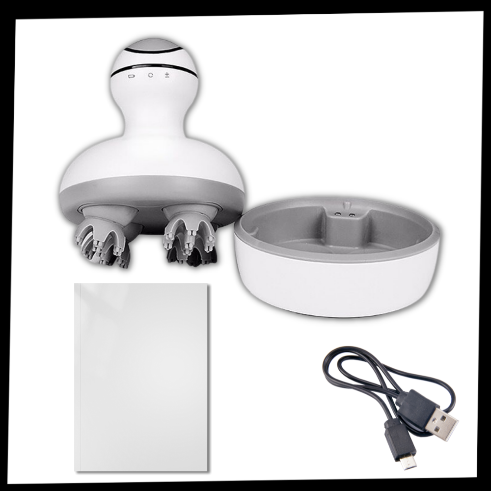 Masajeador inalámbrico para el cuero cabelludo - Ozerty