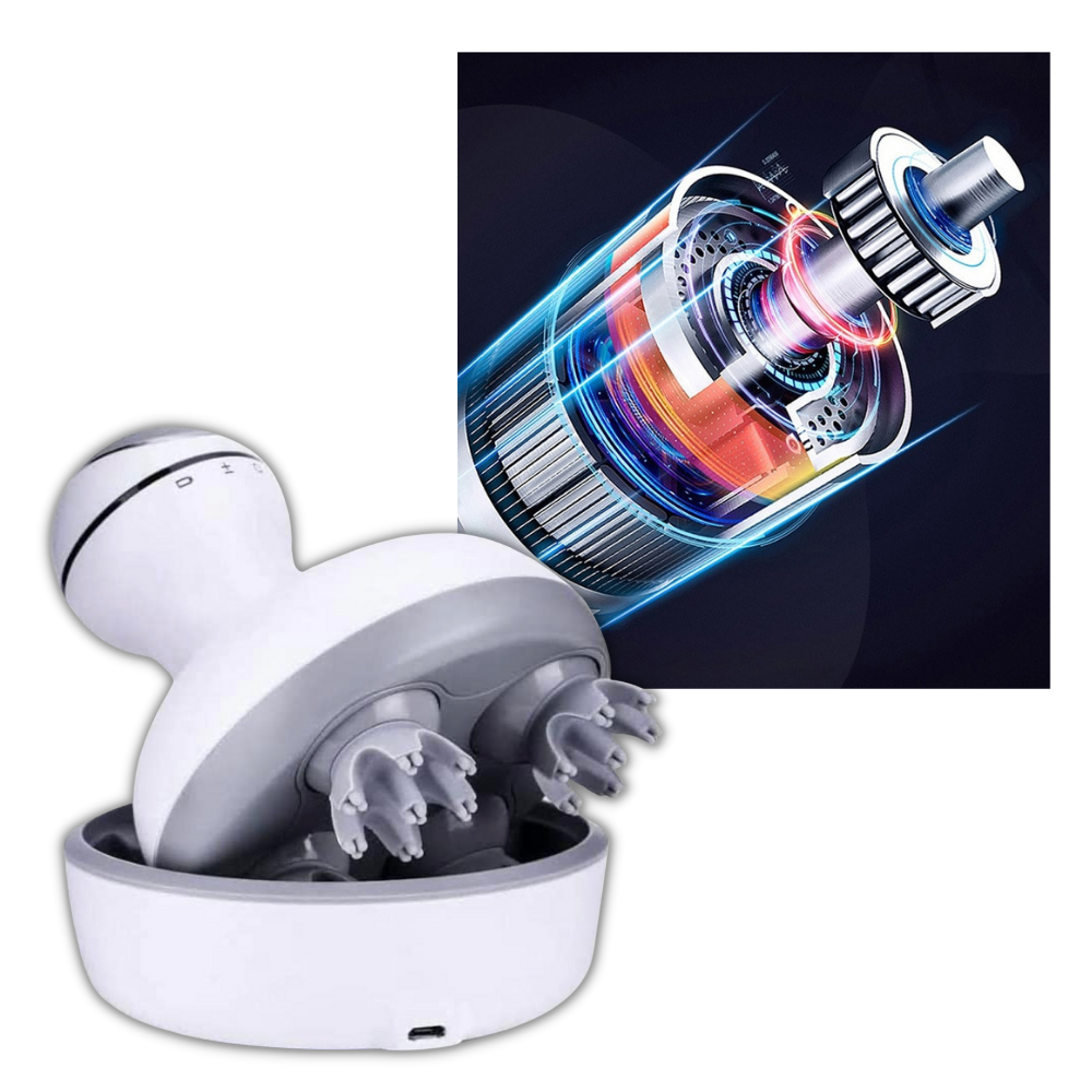 Masajeador inalámbrico para el cuero cabelludo - Ozerty