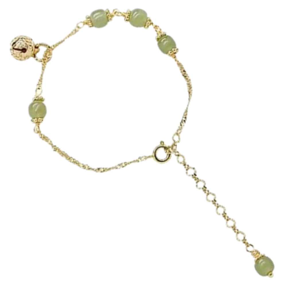 Pulsera de campana de jade de Hetian - Ozerty