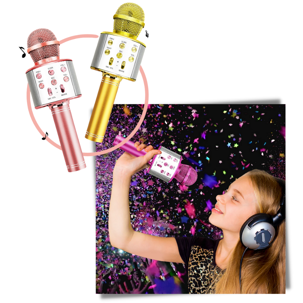 Micrófono de karaoke inalámbrico con bluetooth - Ozerty