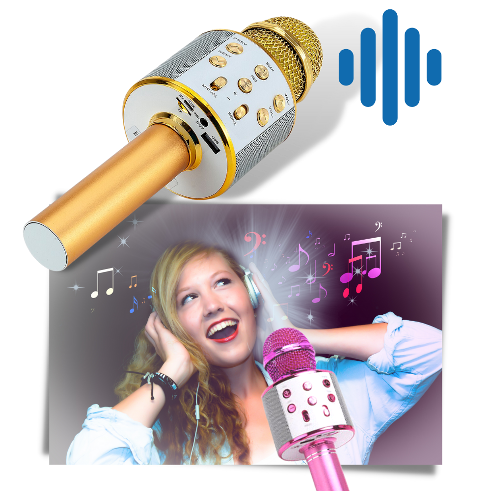 Micrófono de karaoke inalámbrico con bluetooth - Ozerty