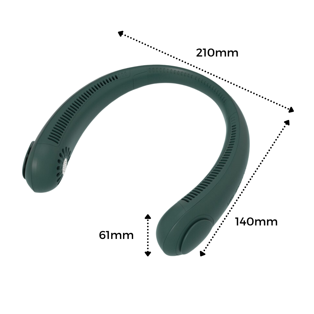 Mini ventilador de cuello portátil recargable - Ozerty