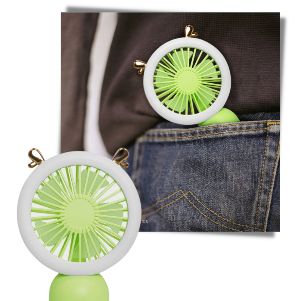 Ventilador USB de bolsillo con led - Ozerty