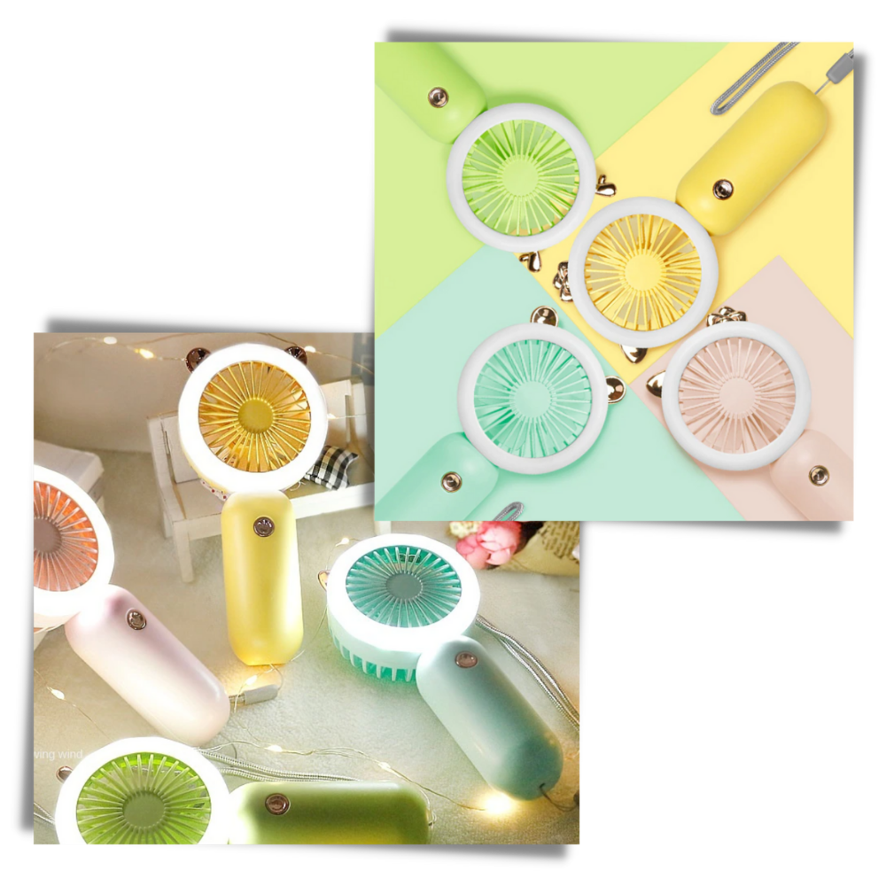 Ventilador USB de bolsillo con led - Ozerty