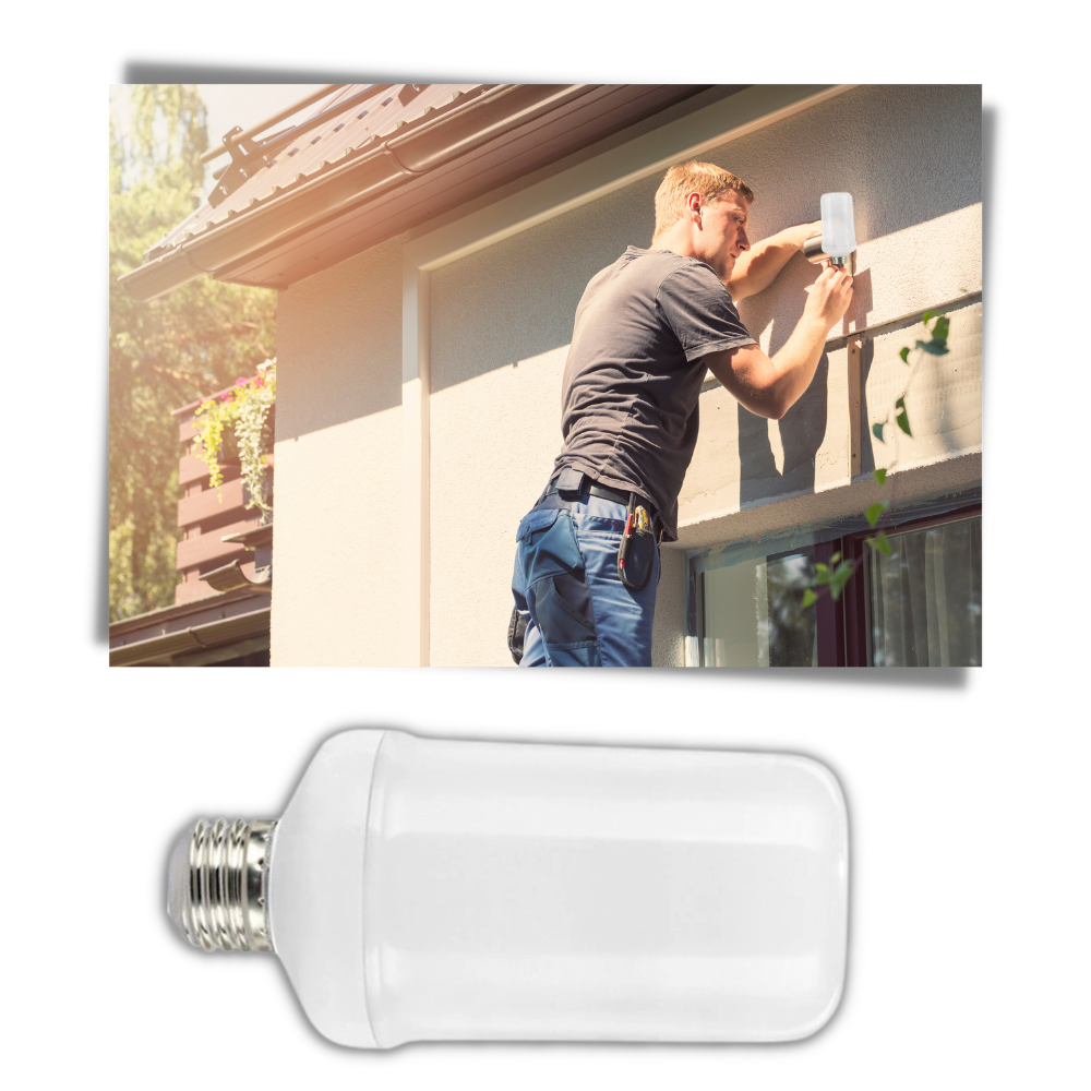 Lámpara LED con efecto de llama - Ozerty