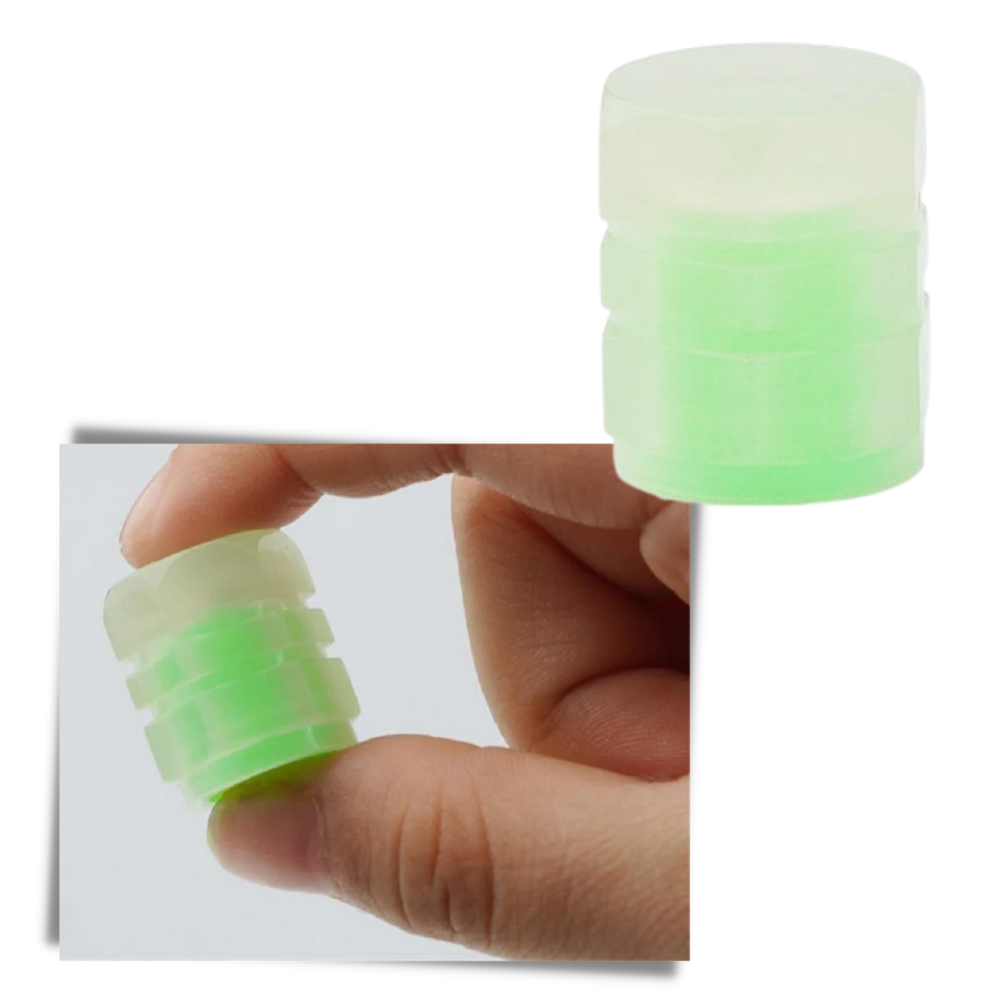 4 Unidades de tapones de válvula luminosos para coches - Ozerty