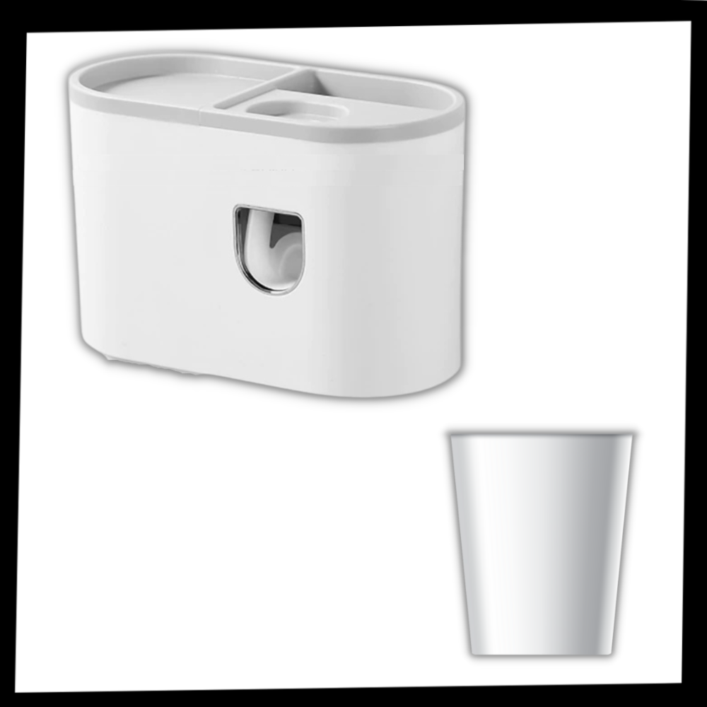 Estante dispensador de pasta de dientes todo en uno - Ozerty