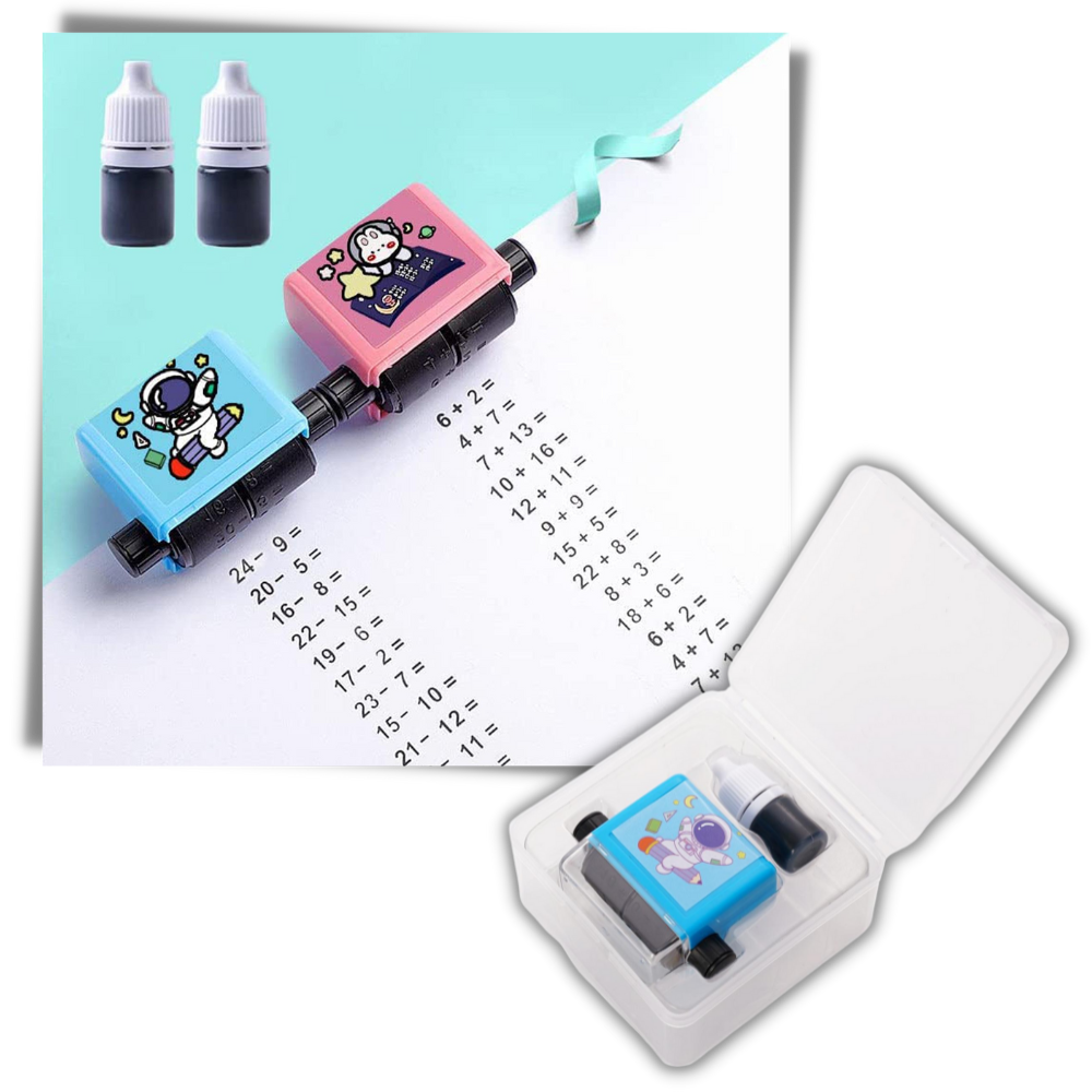 Sello de práctica de sumas matemáticas - Ozerty