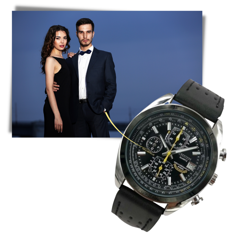 Reloj de cuarzo de lujo resistente al agua - Ozerty