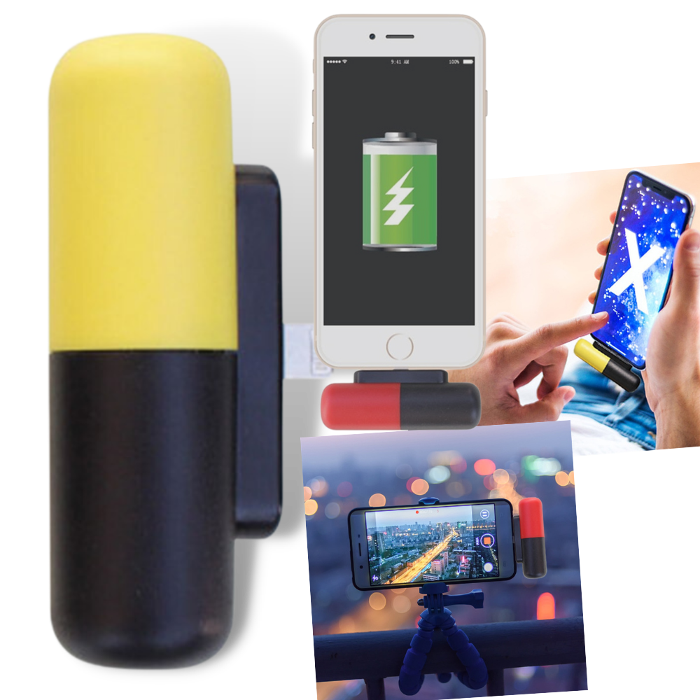 Minibatería portátil en forma de cápsula - Ozerty