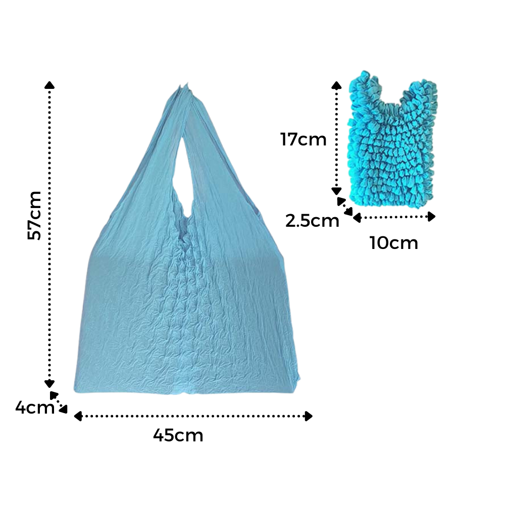 Bolsa de la compra plisada y elástica - Ozerty