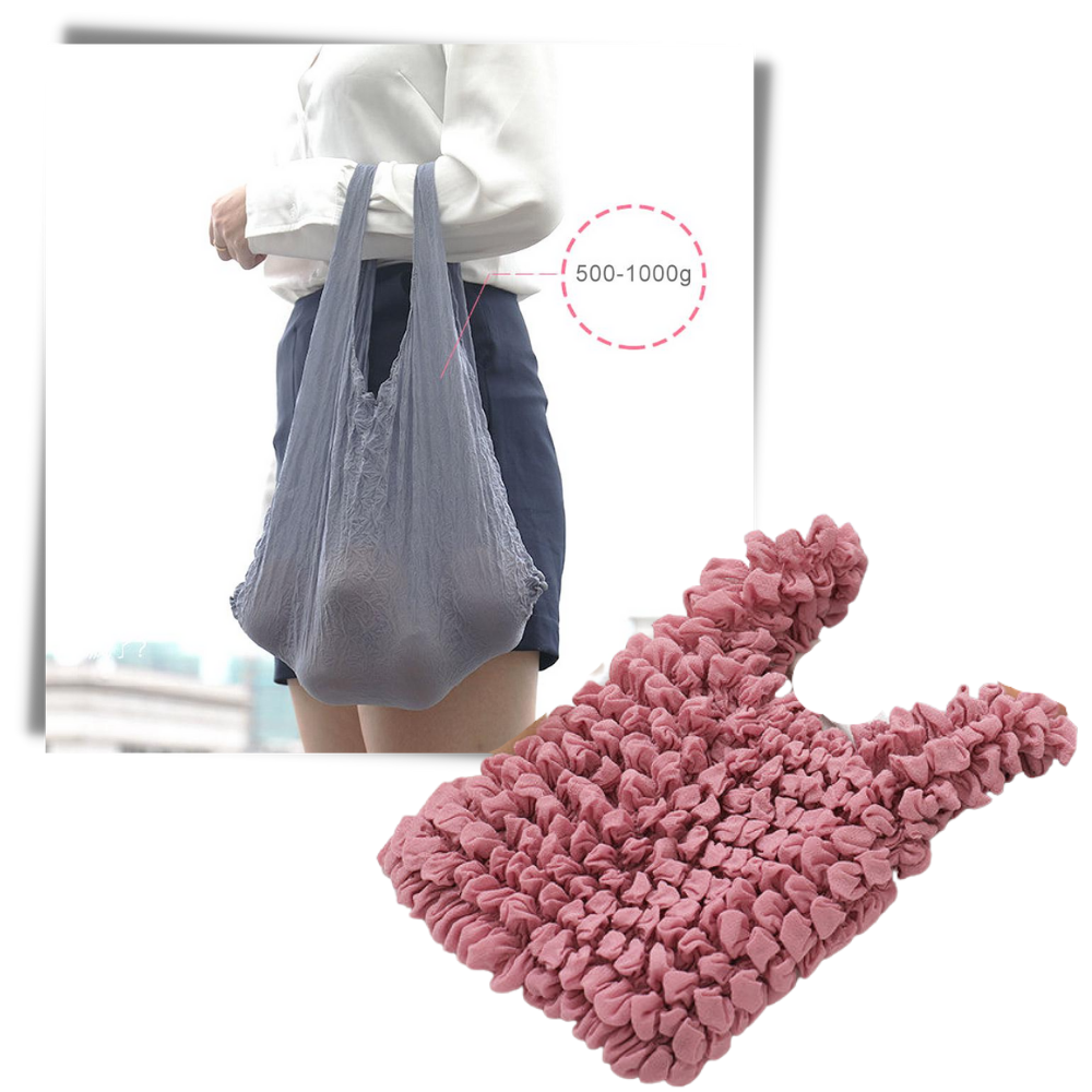 Bolsa de la compra plisada y elástica - Ozerty