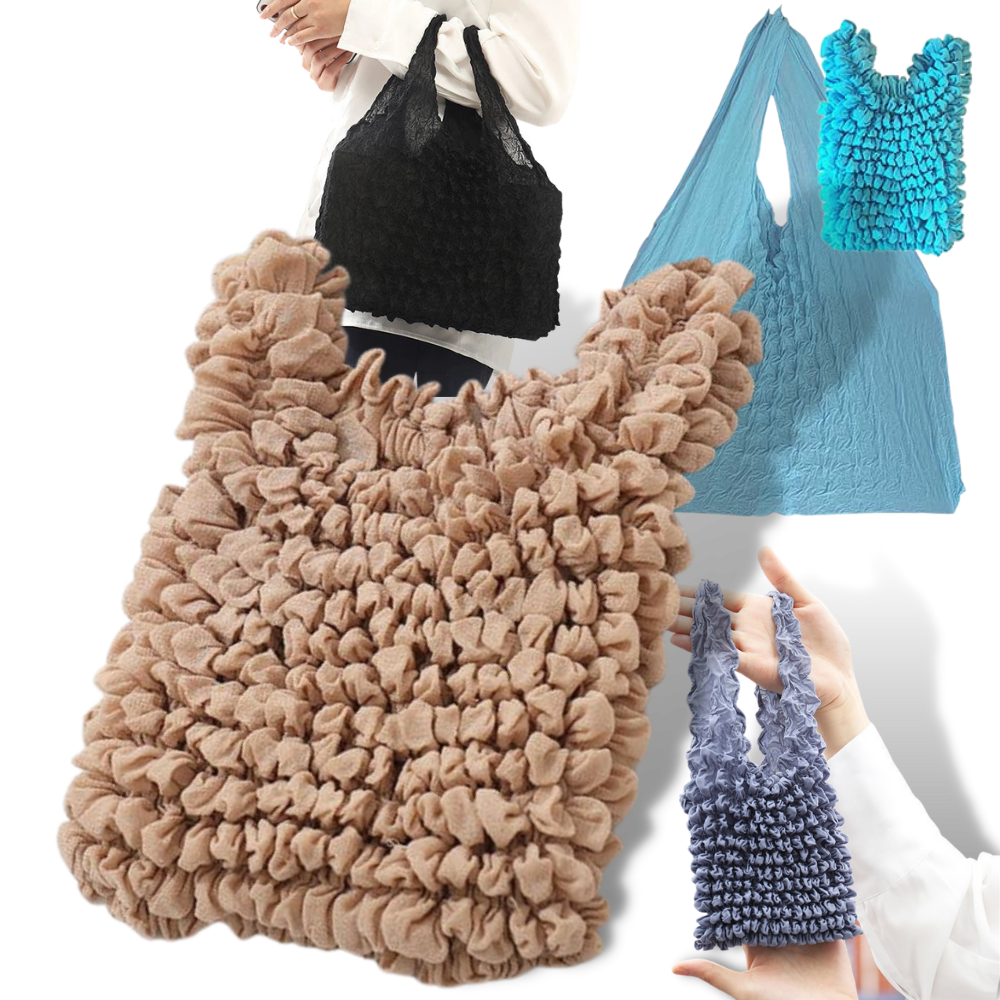 Bolsa de la compra plisada y elástica - Ozerty