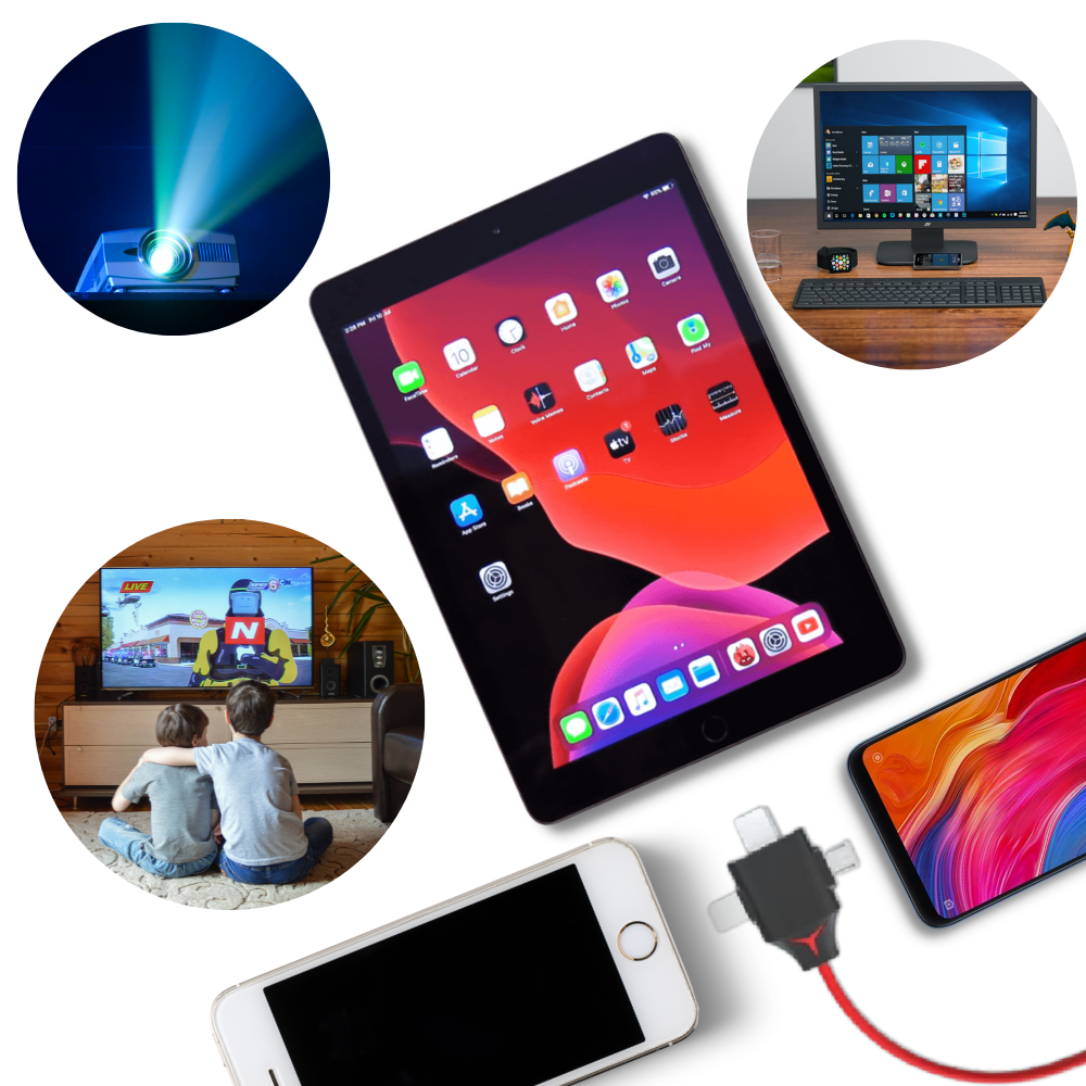 Cable adaptador HDMI para teléfonos y tabletas - Ozerty