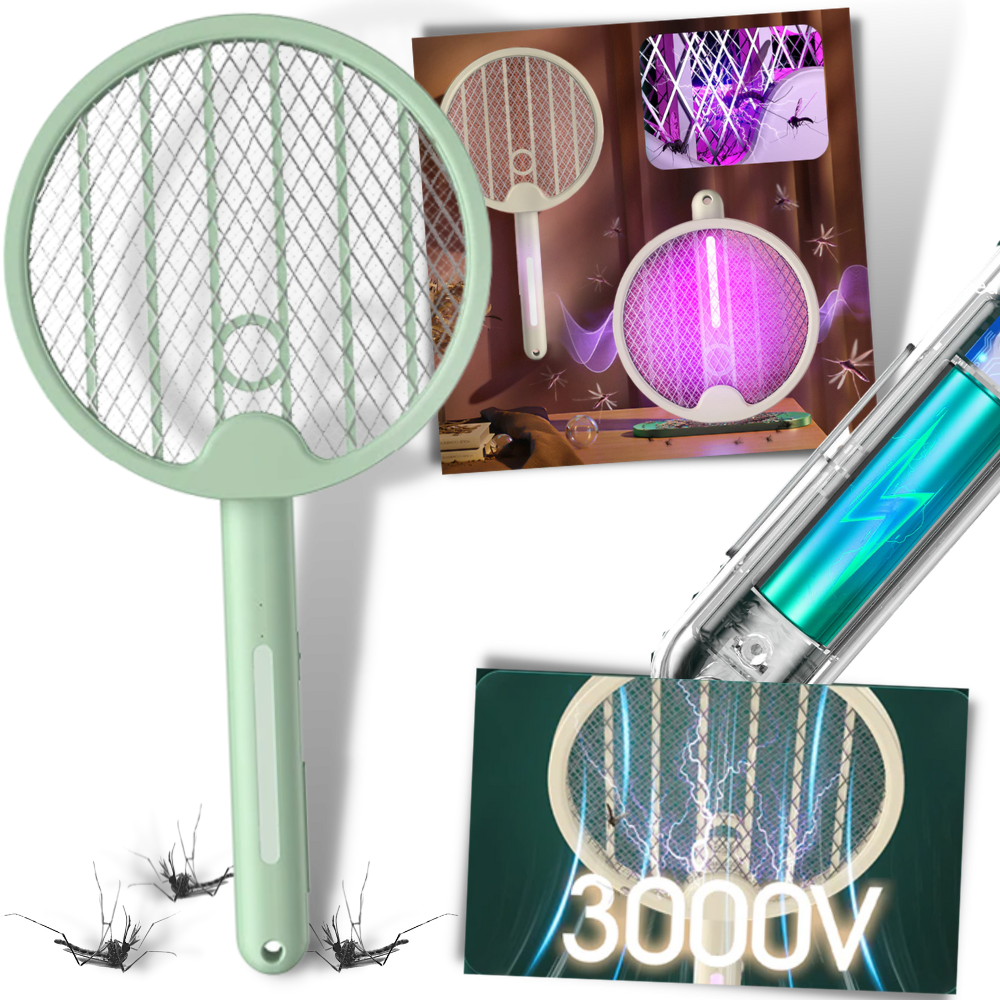 Raqueta antimosquitos plegable 2 en 1 - Ozerty