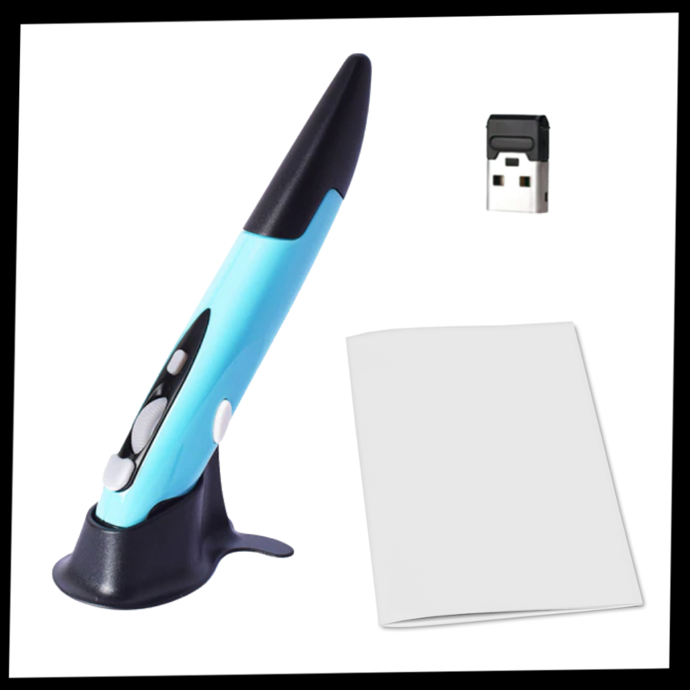 Ratón inalámbrico con forma de bolígrafo - Ozerty