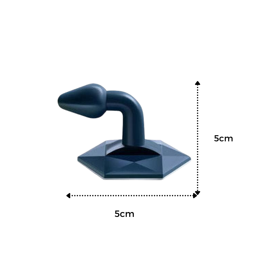 Tope de puerta de silicona y soporte - Ozerty