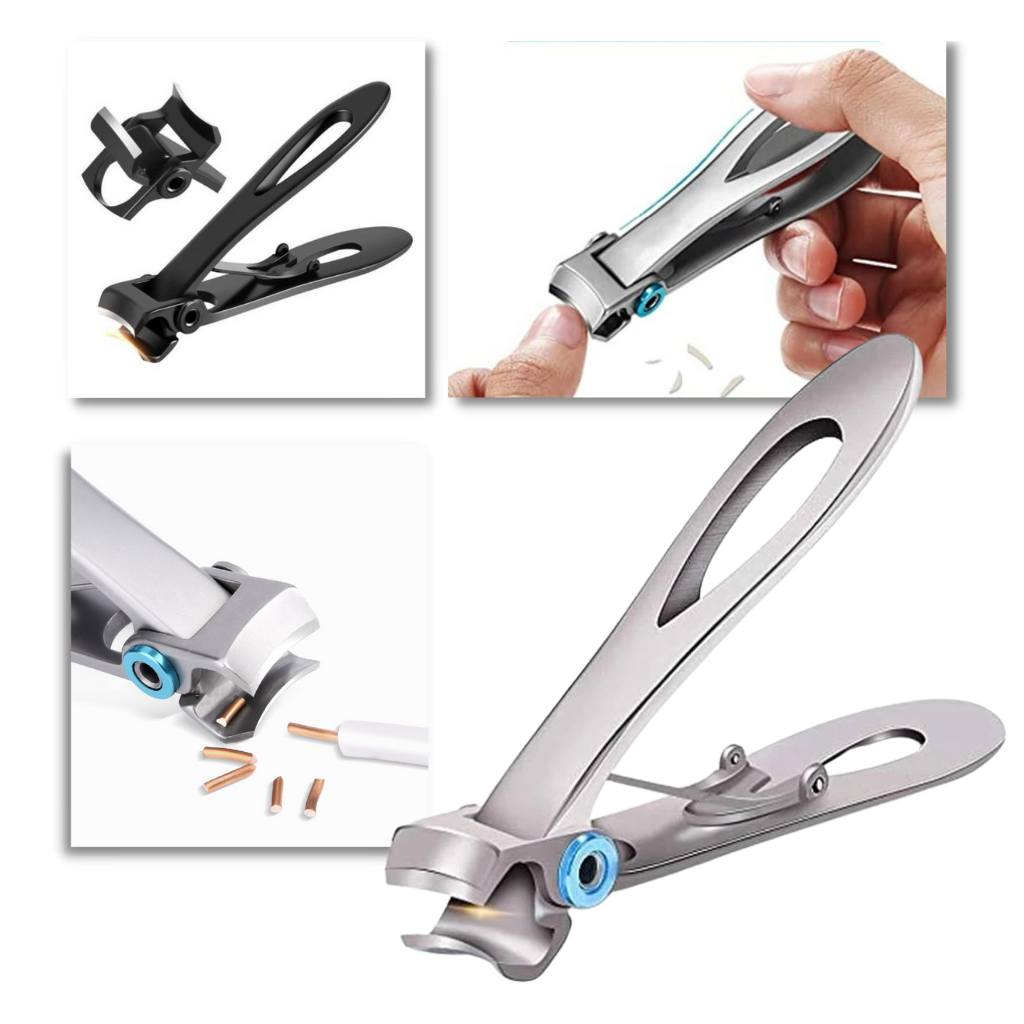 Cortaúñas de acero inoxidable de mandíbula ancha - Ozerty