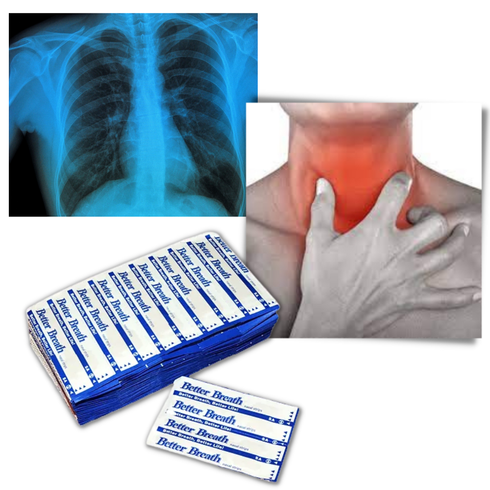 Paquete de 100 tiras nasales para los ronquidos - Ozerty