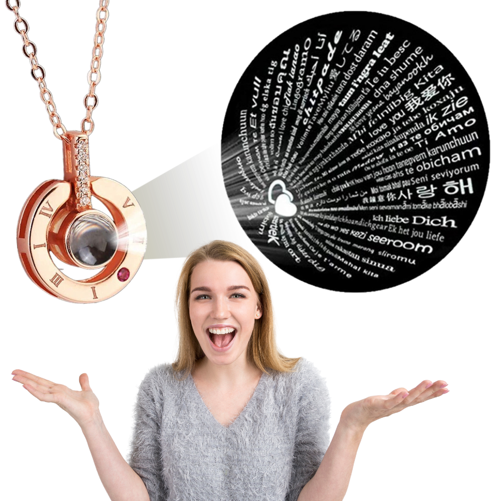 Collar i love you en 100 idiomas - Ozerty