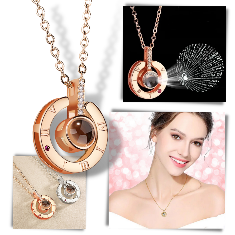 Collar i love you en 100 idiomas - Ozerty