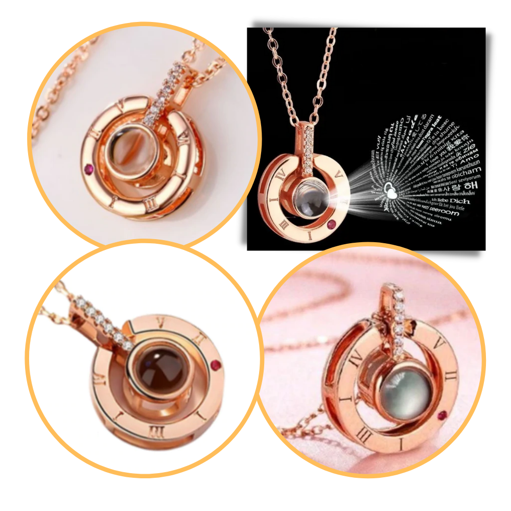 Collar i love you en 100 idiomas - Ozerty