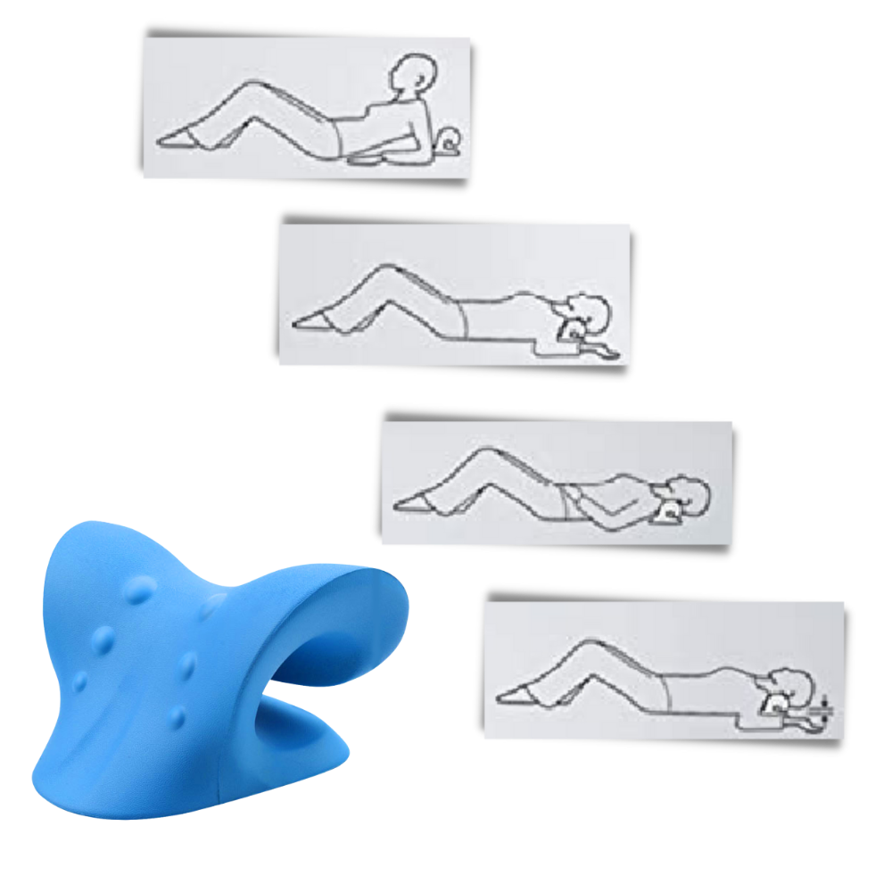 Almohada para estirar el cuello y los hombros - Ozerty