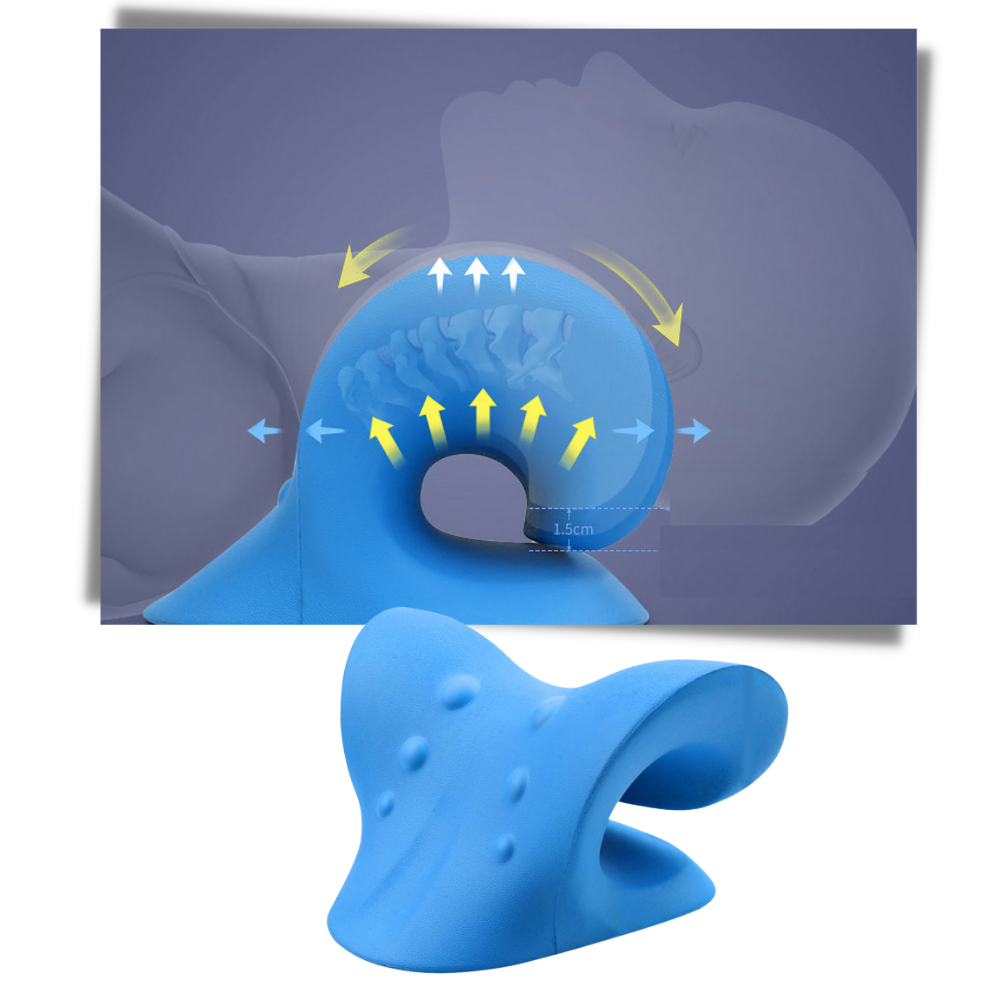 Almohada para estirar el cuello y los hombros - Ozerty