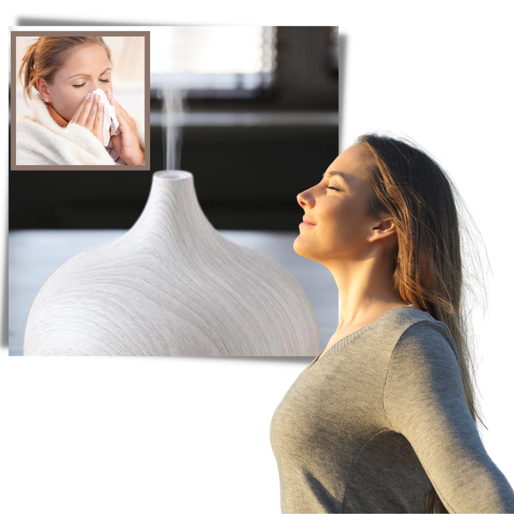 Difusor y humidificador de aceites esenciales - Ozerty