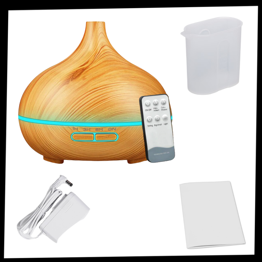 Difusor y humidificador de aceites esenciales - Ozerty