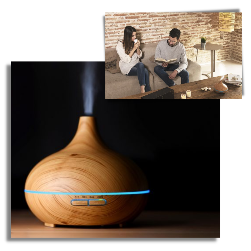 Difusor y humidificador de aceites esenciales - Ozerty