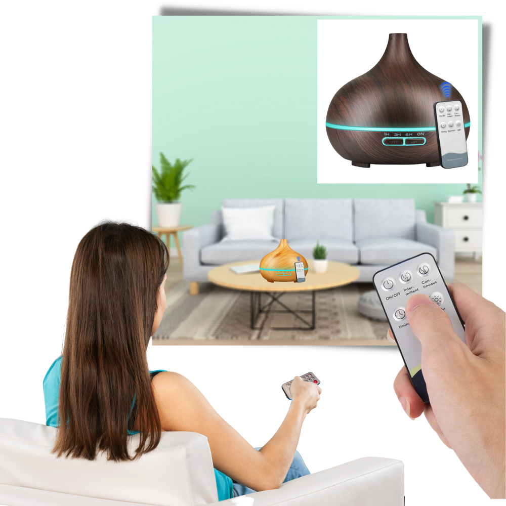 Difusor y humidificador de aceites esenciales - Ozerty