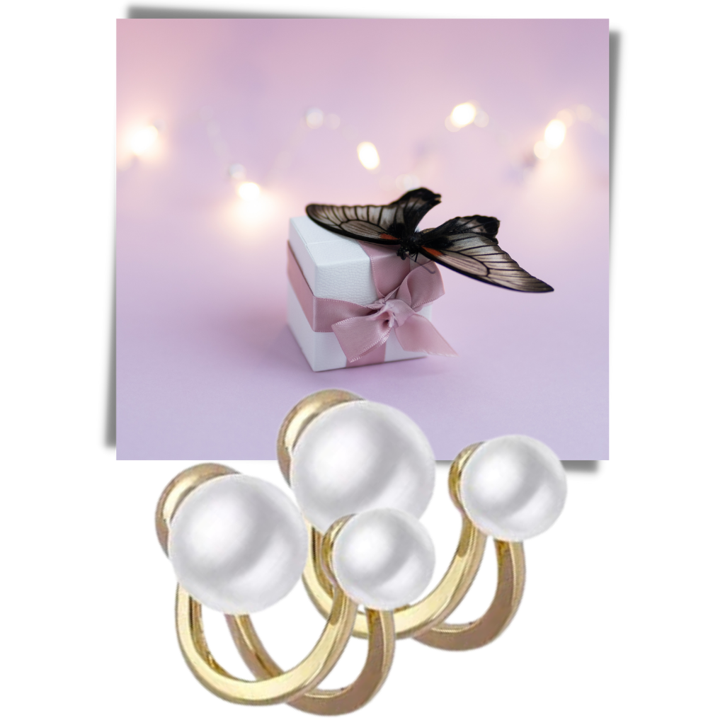 Pendientes de perlas vintage - Ozerty