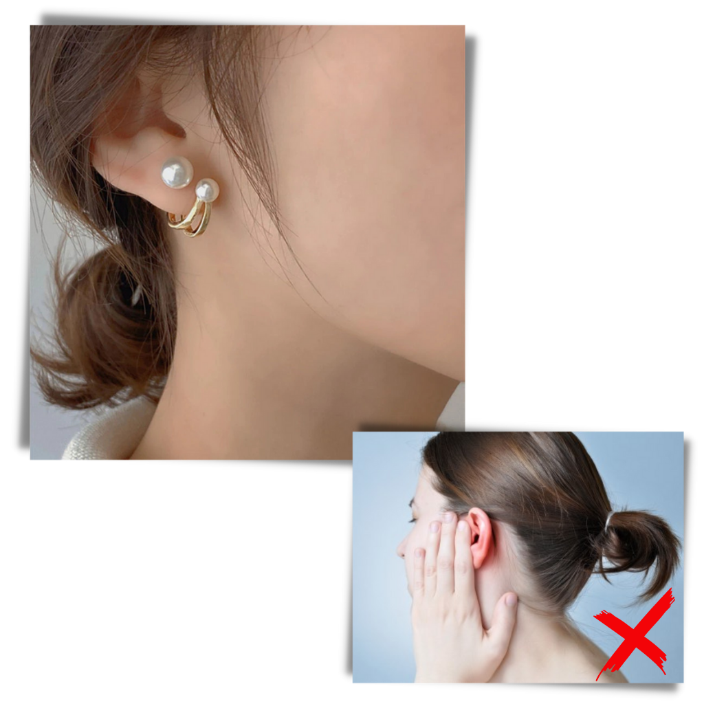 Pendientes de perlas vintage - Ozerty