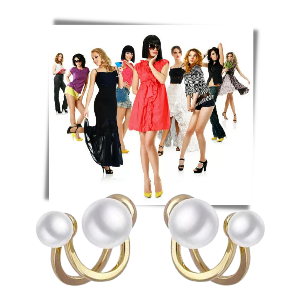 Pendientes de perlas vintage - Ozerty