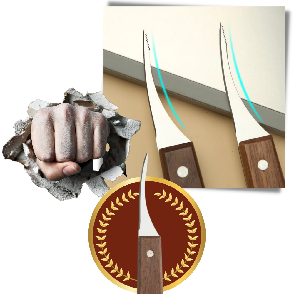 Cuchillo de acero inoxidable para pelar gambas - Ozerty